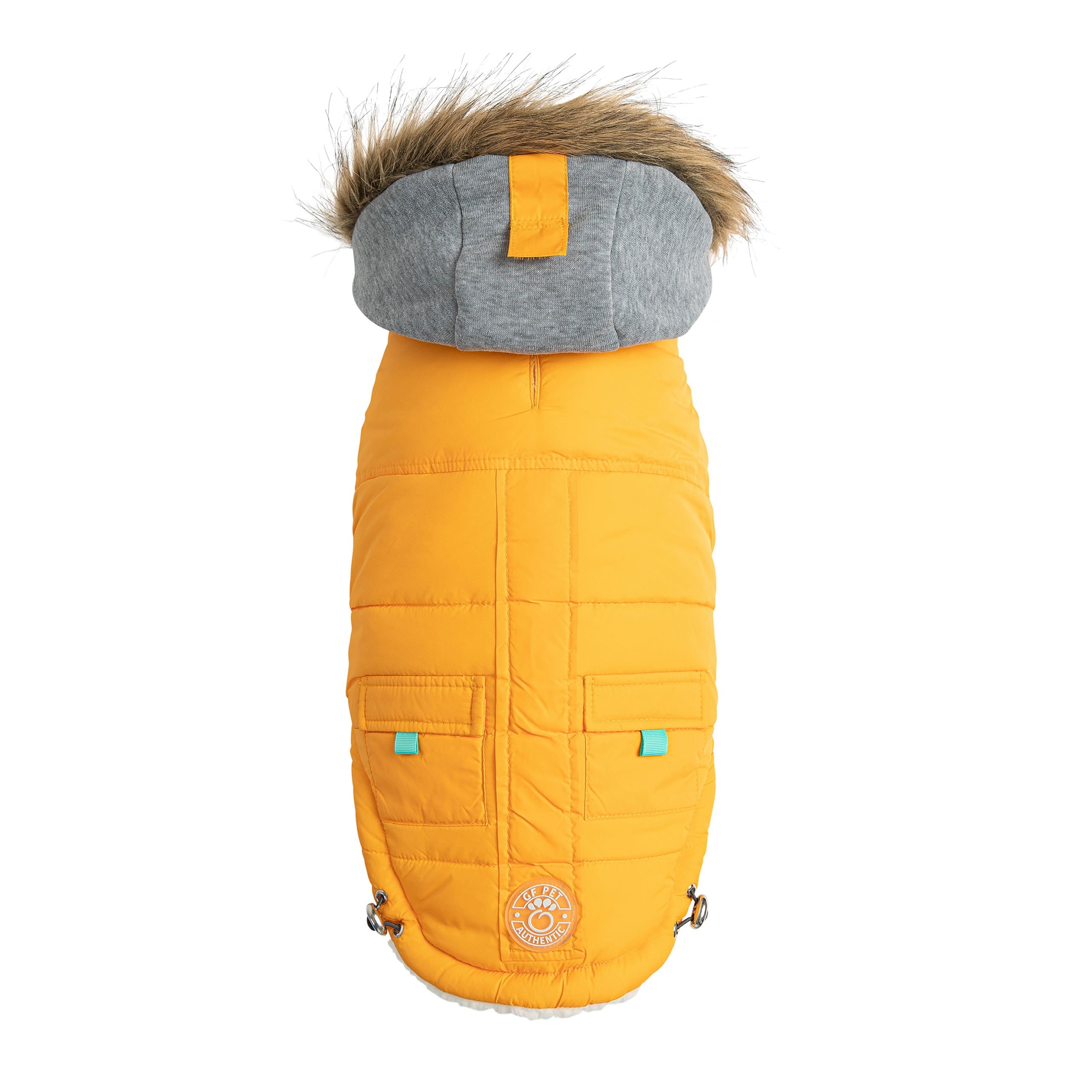 Winter Sailor Parka for Dogs — Yellow | Warm, Waterproof & Sherpa-Lined | Furry Home