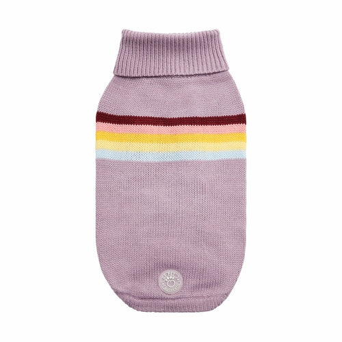 Retro Knit Dog Sweater — Cosy, Stylish & Snug | Turtleneck Pet Jumper | Furry Home