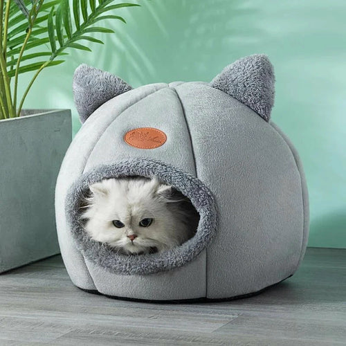 Snuggle Den 2-in-1 Pet House & Bed — Soft, Warm & Cosy for Cats & Dogs | Furry Home
