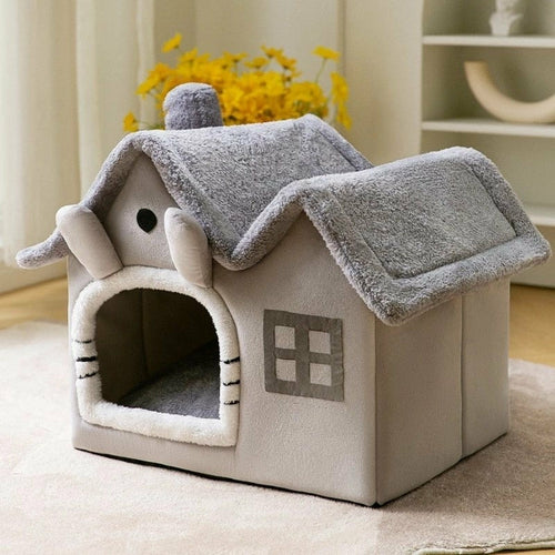Furry Hideaway Plush Pet House — Removable Roof, Superior Insulation & Easy Clean | Furry Home