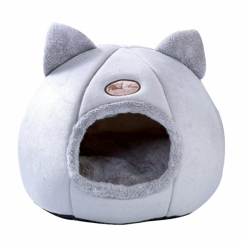 Snuggle Den 2-in-1 Pet House & Bed — Soft, Warm & Cosy for Cats & Dogs | Furry Home