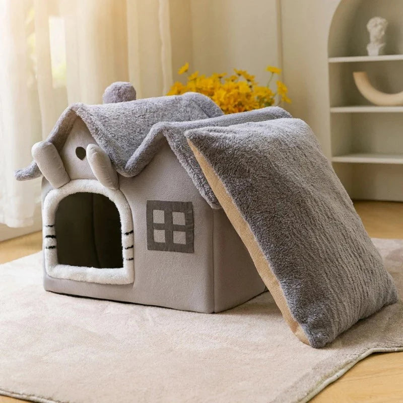 Furry Hideaway Plush Pet House — Removable Roof, Superior Insulation & Easy Clean | Furry Home