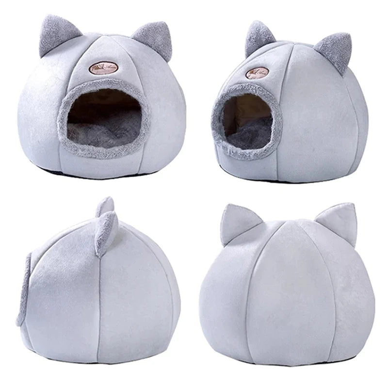 Snuggle Den 2-in-1 Pet House & Bed — Soft, Warm & Cosy for Cats & Dogs | Furry Home