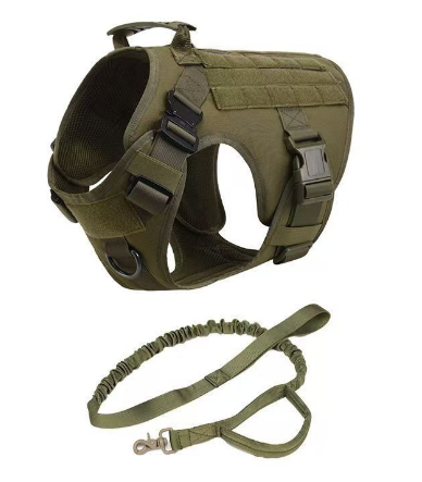 Furry Home Military Tactical Dog Harness & Leash Set