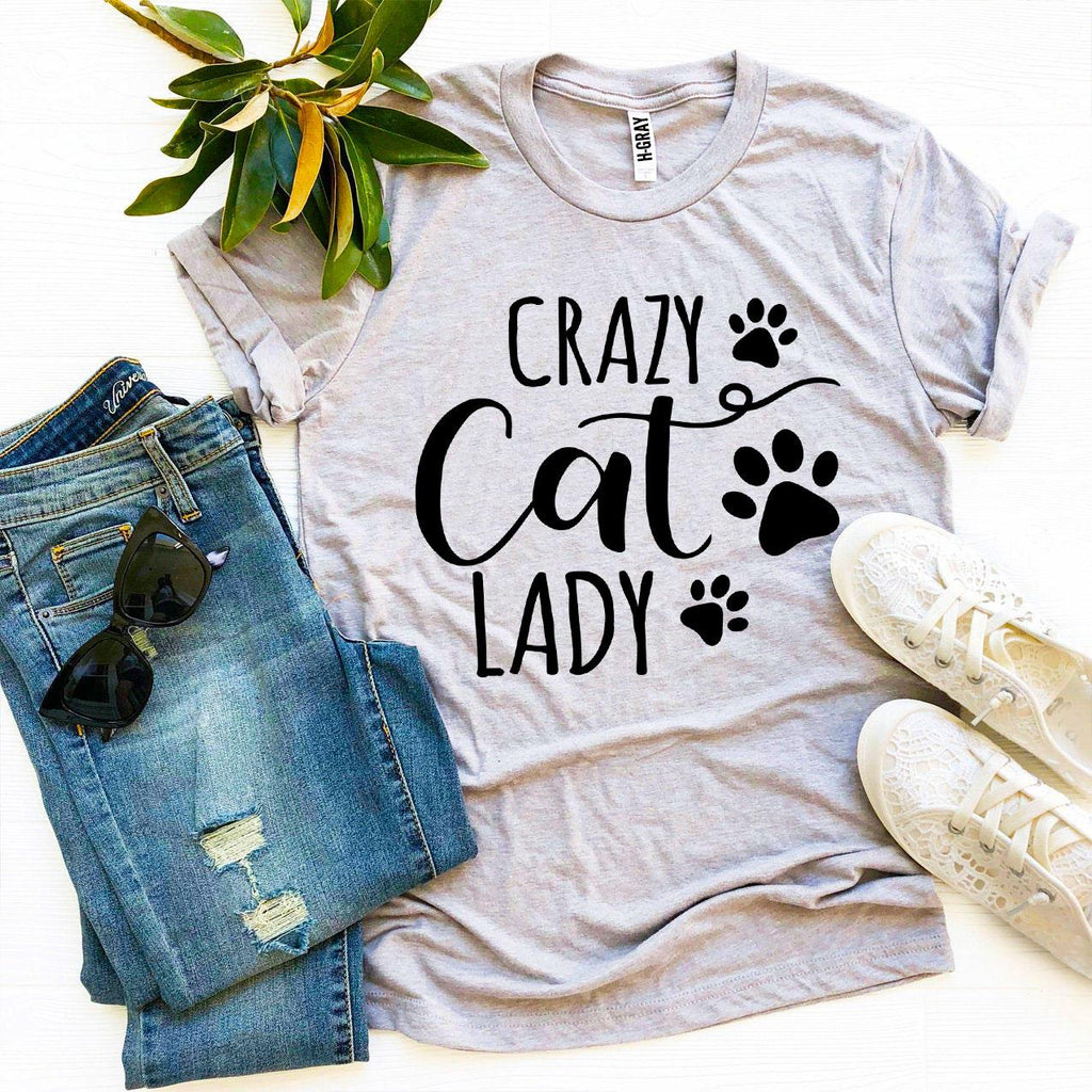 Crazy Cat Lady T-Shirt — Proudly Owned by Cats | Soft Premium Cotton Tee | Furry Home