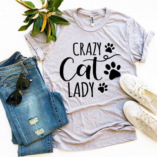Crazy Cat Lady T-Shirt — Proudly Owned by Cats | Soft Premium Cotton Tee | Furry Home