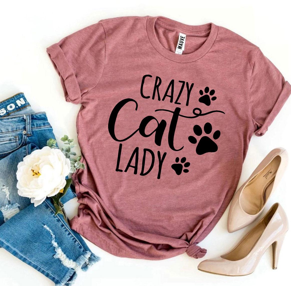 Crazy Cat Lady T-Shirt — Proudly Owned by Cats | Soft Premium Cotton Tee | Furry Home