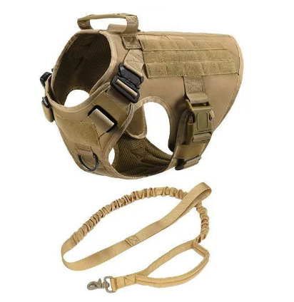 Furry Home Military Tactical Dog Harness & Leash Set