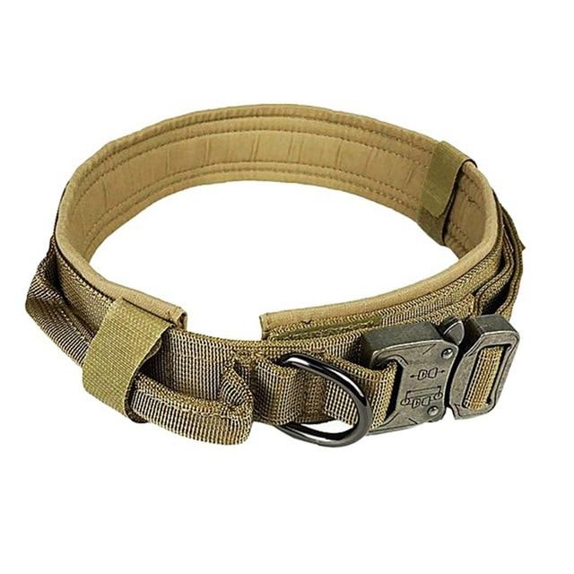 TactiBold Military Dog Collar — Heavy-Duty Nylon with Control Handle & Double Lock Buckle | Furry Home
