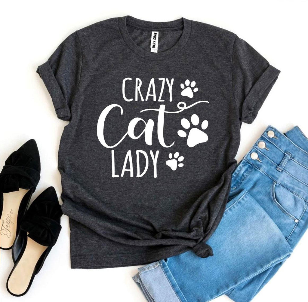 Crazy Cat Lady T-Shirt — Proudly Owned by Cats | Soft Premium Cotton Tee | Furry Home